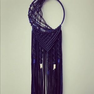 Moon macrame dream catcher
